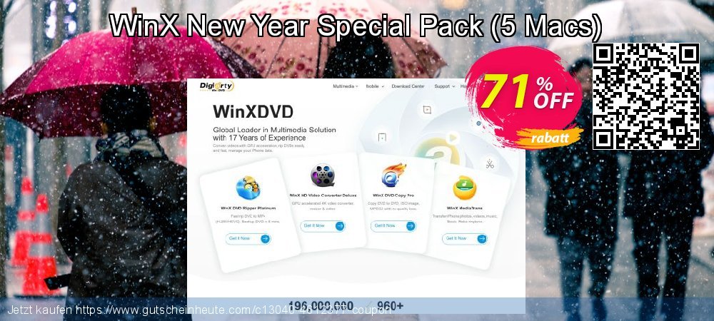 WinX New Year Special Pack - 5 Macs  verwunderlich Förderung Bildschirmfoto