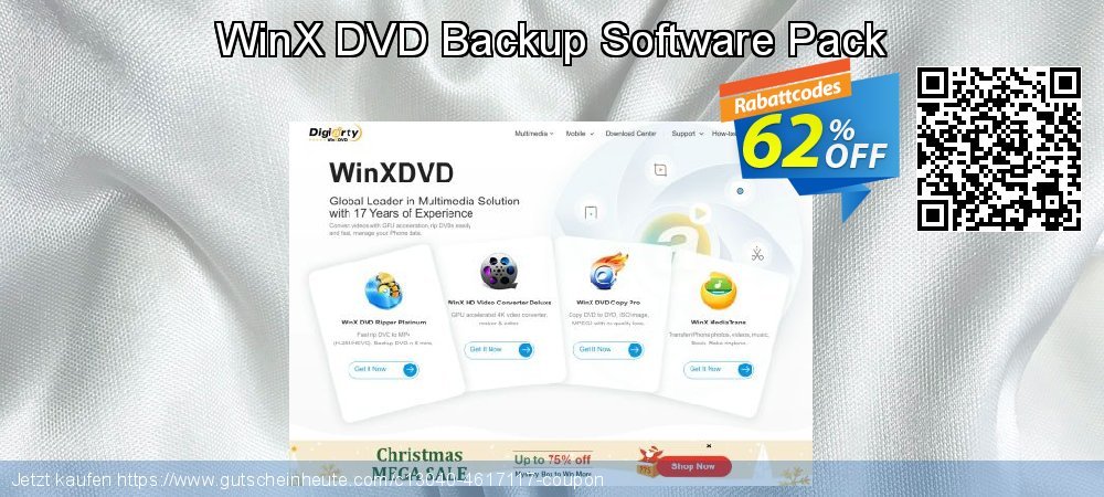 WinX DVD Backup Software Pack wundervoll Außendienst-Promotions Bildschirmfoto