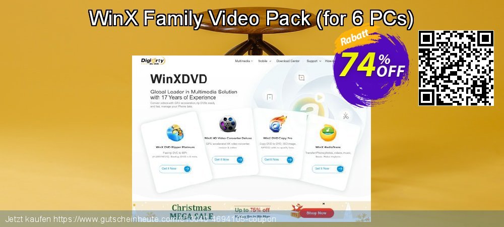 WinX Family Video Pack - for 6 PCs  klasse Diskont Bildschirmfoto