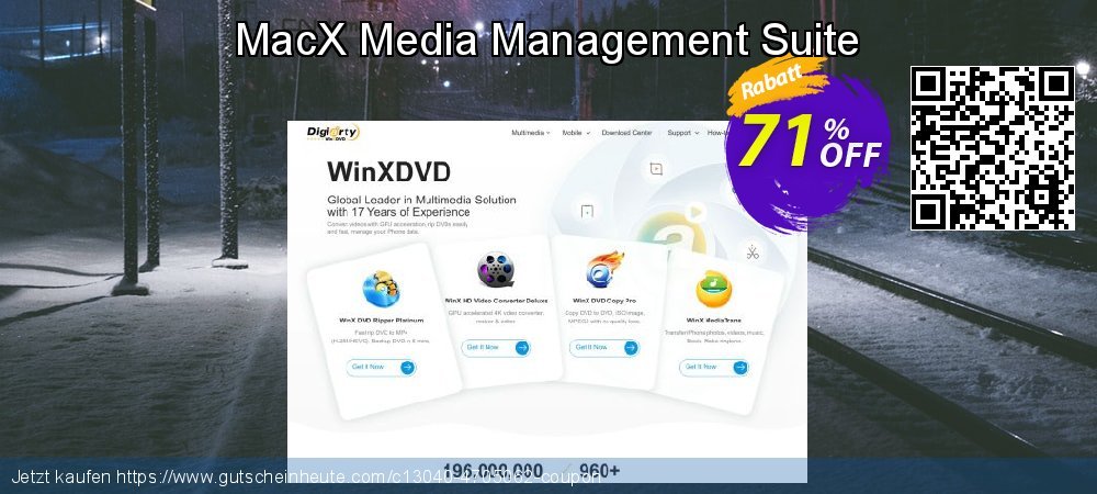 MacX Media Management Suite wunderschön Beförderung Bildschirmfoto