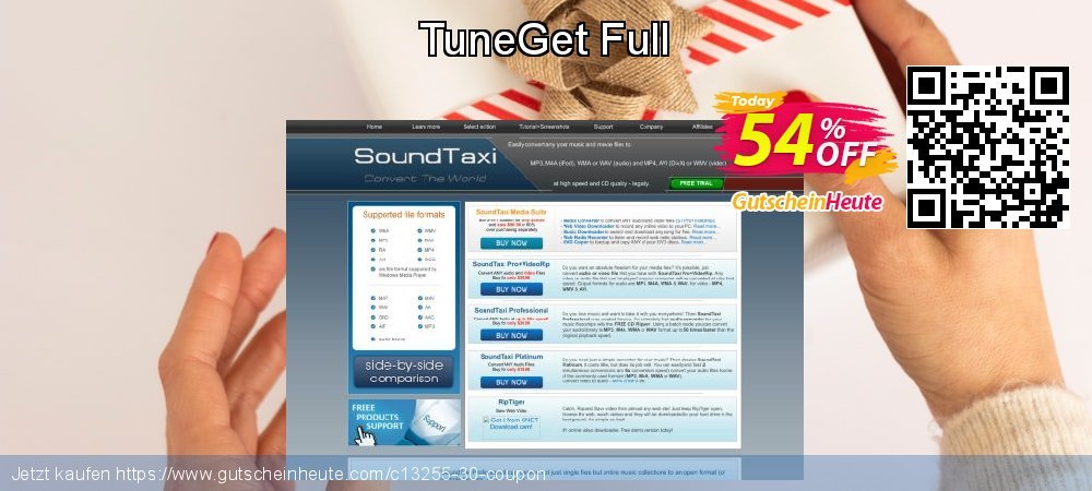 TuneGet Full atemberaubend Ausverkauf Bildschirmfoto