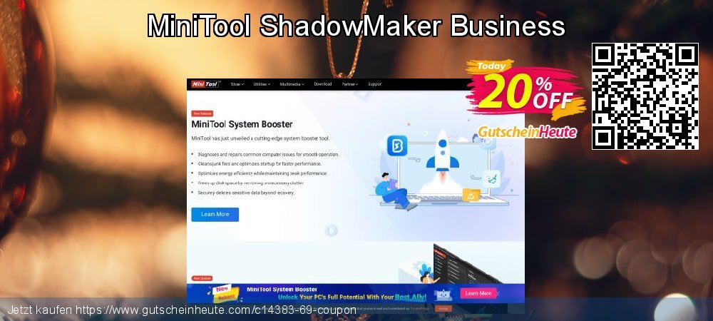 MiniTool ShadowMaker Business atemberaubend Promotionsangebot Bildschirmfoto