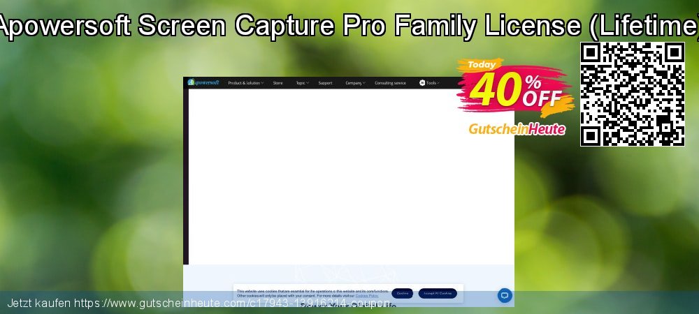 Apowersoft Screen Capture Pro Family License - Lifetime  umwerfende Außendienst-Promotions Bildschirmfoto
