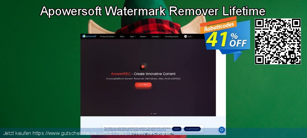 Apowersoft Watermark Remover Lifetime ausschließlich Preisreduzierung Bildschirmfoto