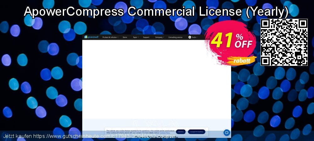 ApowerCompress Commercial License - Yearly  aufregende Preisnachlässe Bildschirmfoto