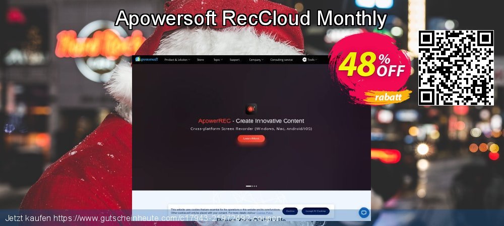 Apowersoft RecCloud Monthly faszinierende Diskont Bildschirmfoto