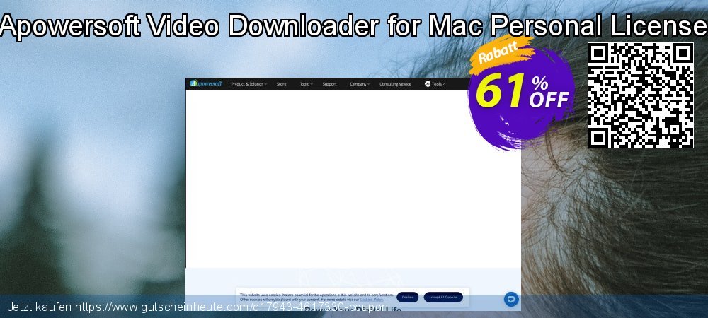 Apowersoft Video Downloader for Mac Personal License toll Nachlass Bildschirmfoto