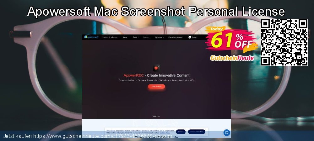 Apowersoft Mac Screenshot Personal License umwerfende Außendienst-Promotions Bildschirmfoto