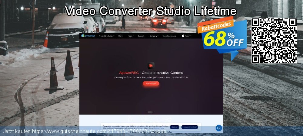 Video Converter Studio Lifetime genial Nachlass Bildschirmfoto