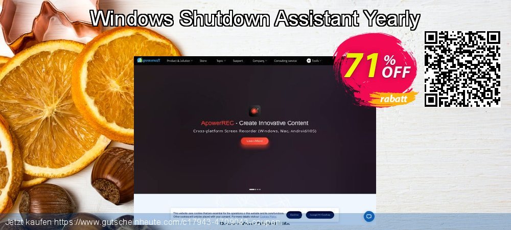 Windows Shutdown Assistant Yearly ausschließenden Angebote Bildschirmfoto