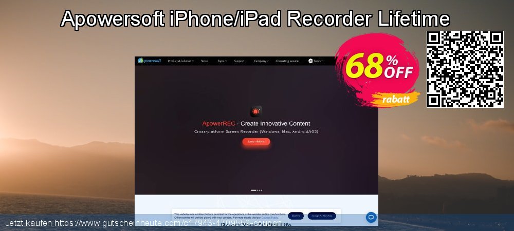 Apowersoft iPhone/iPad Recorder Lifetime faszinierende Disagio Bildschirmfoto