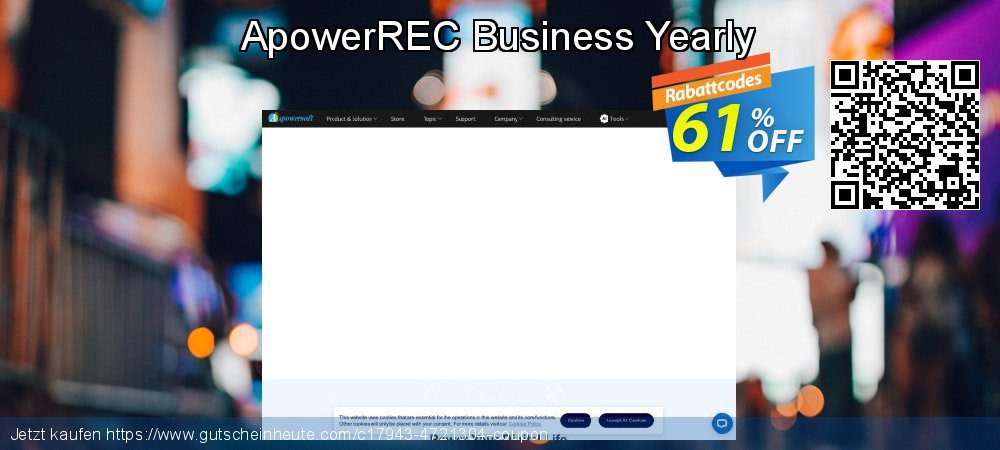 ApowerREC Business Yearly toll Ermäßigung Bildschirmfoto