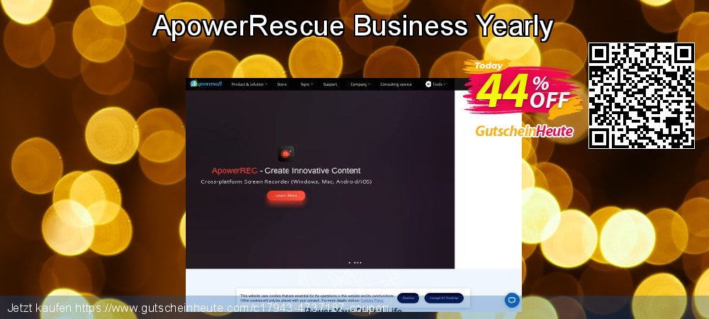 ApowerRescue Business Yearly klasse Preisreduzierung Bildschirmfoto