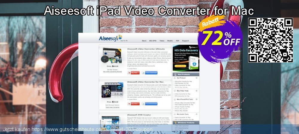 Aiseesoft iPad Video Converter for Mac spitze Beförderung Bildschirmfoto