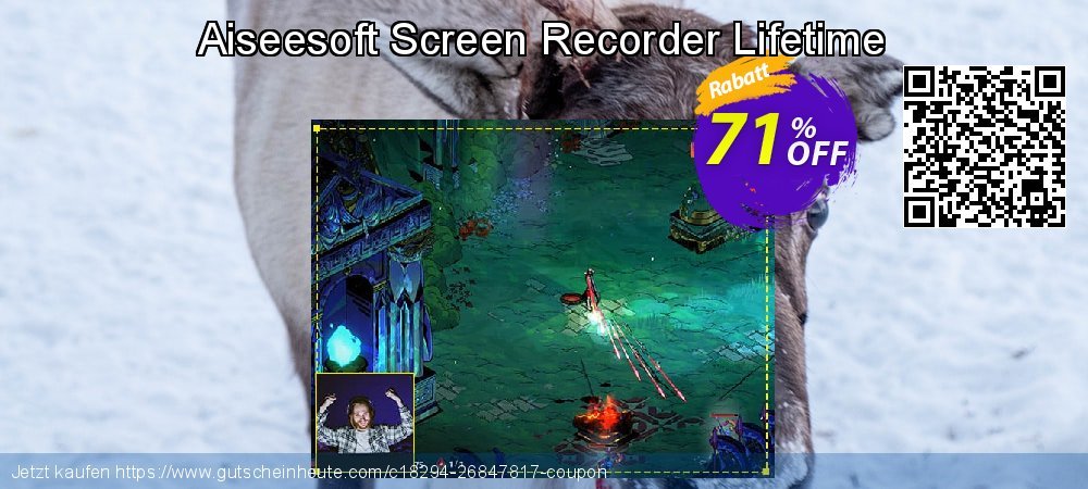 Aiseesoft Screen Recorder Lifetime umwerfende Verkaufsförderung Bildschirmfoto