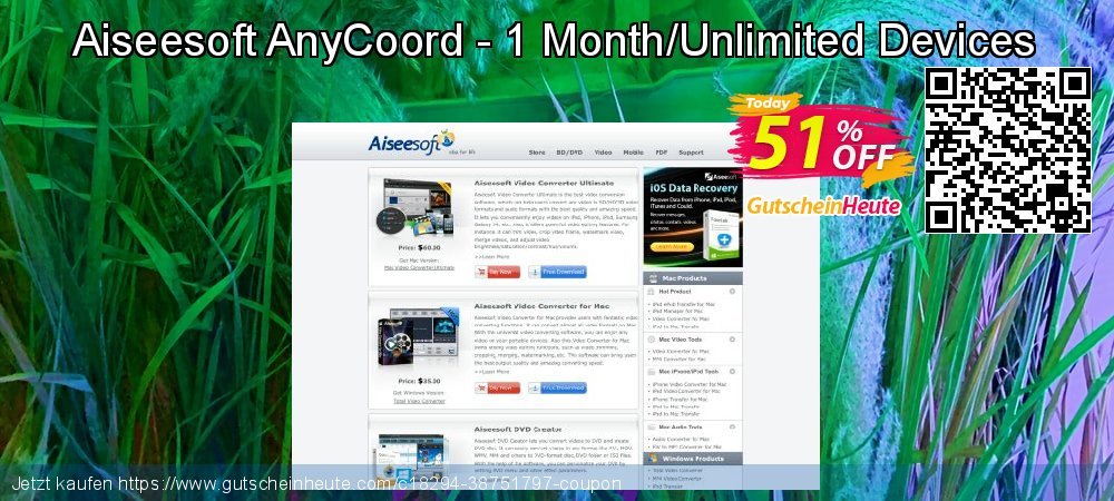 Aiseesoft AnyCoord - 1 Month/Unlimited Devices besten Außendienst-Promotions Bildschirmfoto