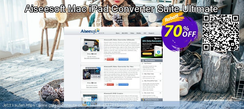 Aiseesoft Mac iPad Converter Suite Ultimate ausschließenden Preisnachlässe Bildschirmfoto