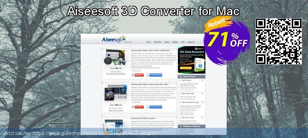 Aiseesoft 3D Converter for Mac formidable Ausverkauf Bildschirmfoto