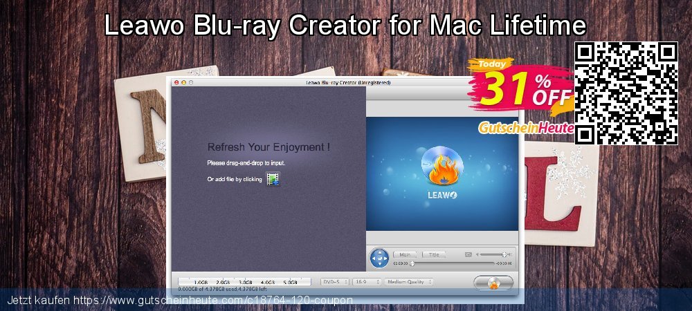 Leawo Blu-ray Creator for Mac Lifetime formidable Ermäßigungen Bildschirmfoto