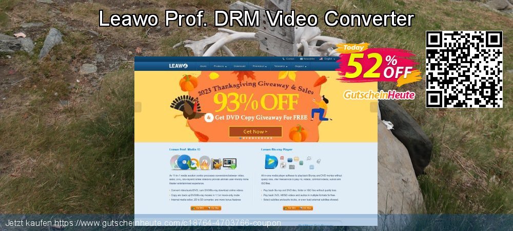 Leawo Prof. DRM Video Converter formidable Promotionsangebot Bildschirmfoto