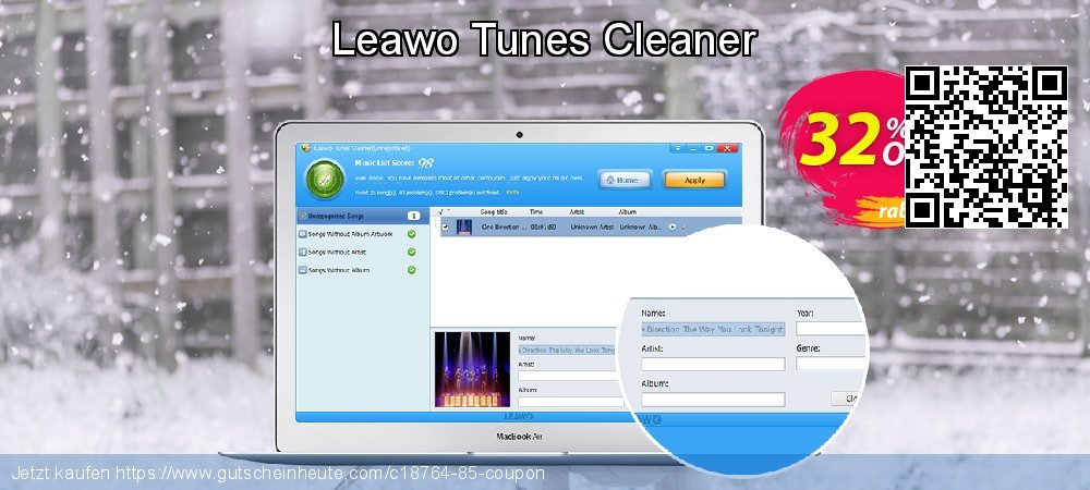 Leawo Tunes Cleaner besten Preisnachlass Bildschirmfoto