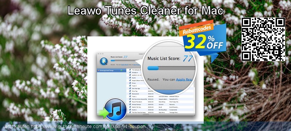 Leawo Tunes Cleaner for Mac wunderschön Nachlass Bildschirmfoto