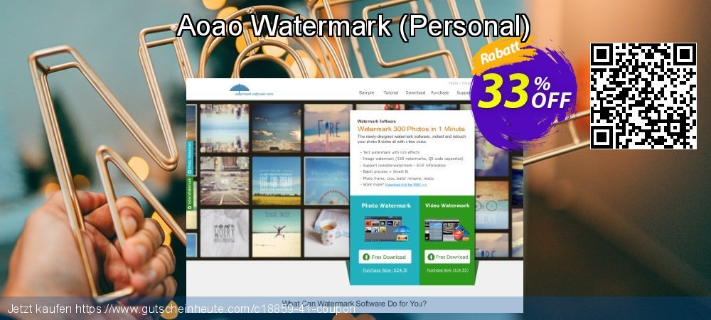 Aoao Watermark - Personal  Sonderangebote Rabatt Bildschirmfoto