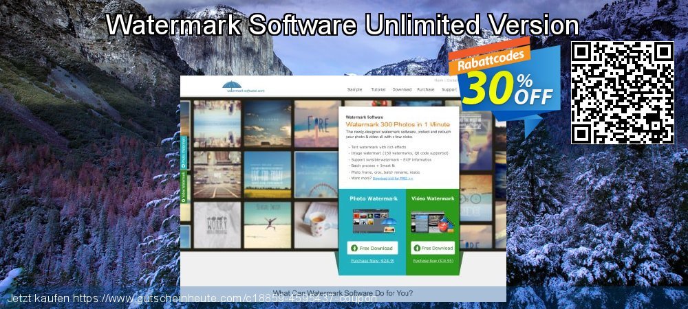 Watermark Software Unlimited Version wunderbar Förderung Bildschirmfoto