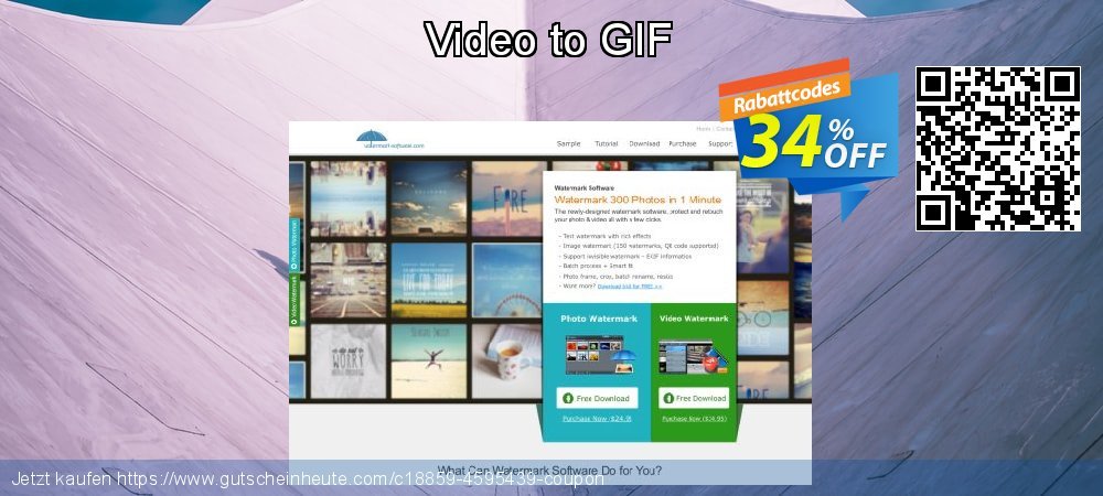 Video to GIF super Sale Aktionen Bildschirmfoto
