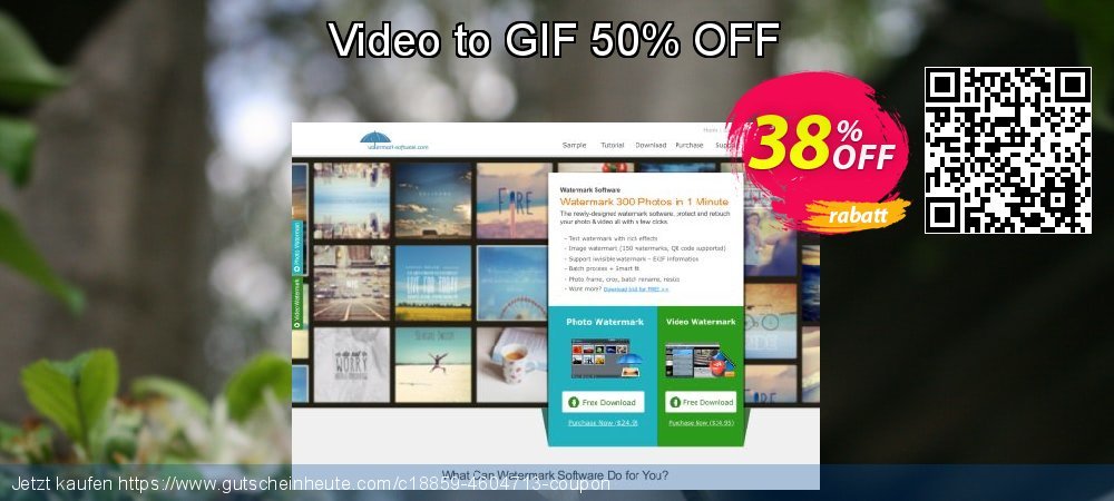 Video to GIF 50% OFF verwunderlich Verkaufsförderung Bildschirmfoto