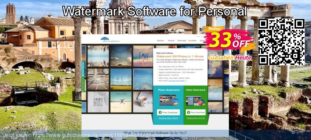 Watermark Software for Personal wunderbar Preisnachlass Bildschirmfoto
