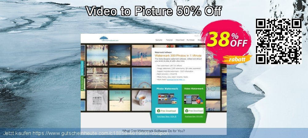 Video to Picture 50% Off genial Beförderung Bildschirmfoto