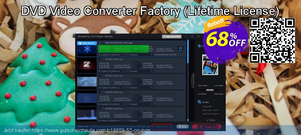 DVD Video Converter Factory - Lifetime License  wundervoll Ausverkauf Bildschirmfoto