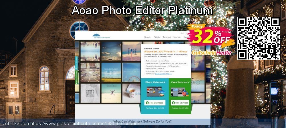 Aoao Photo Editor Platinum ausschließenden Angebote Bildschirmfoto