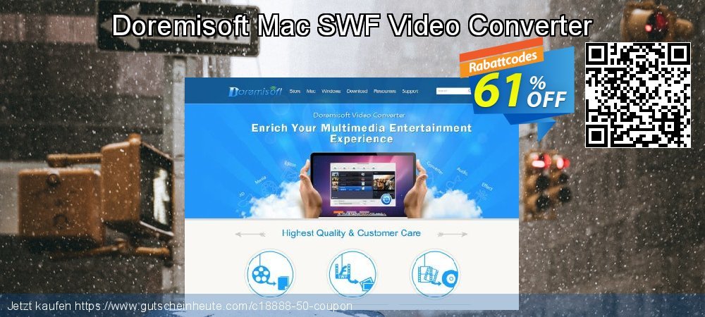 Doremisoft Mac SWF Video Converter exklusiv Preisnachlässe Bildschirmfoto