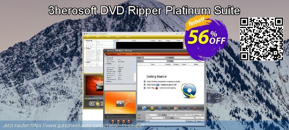 3herosoft DVD Ripper Platinum Suite super Ausverkauf Bildschirmfoto