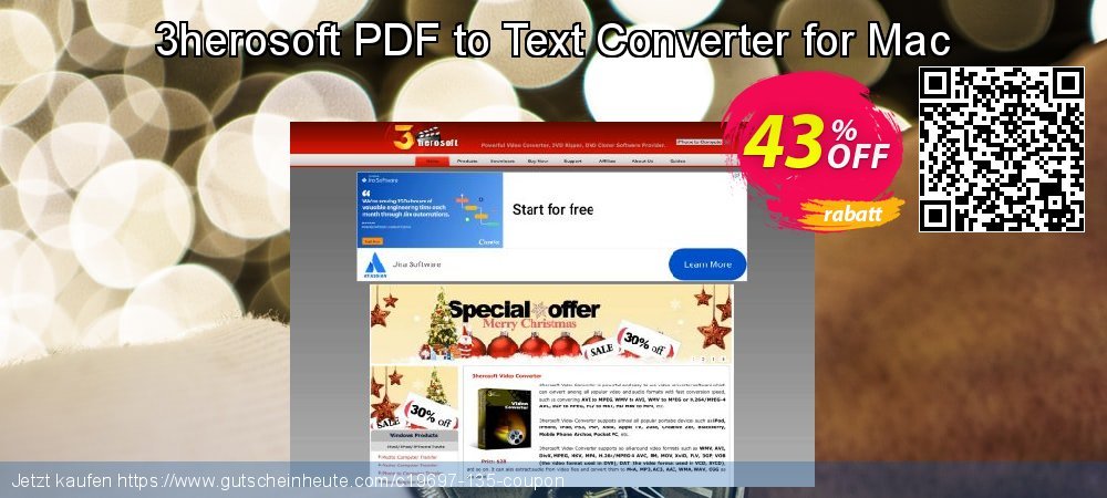 3herosoft PDF to Text Converter for Mac umwerfenden Nachlass Bildschirmfoto