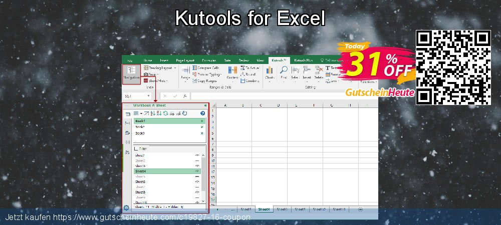 Kutools for Excel genial Ausverkauf Bildschirmfoto