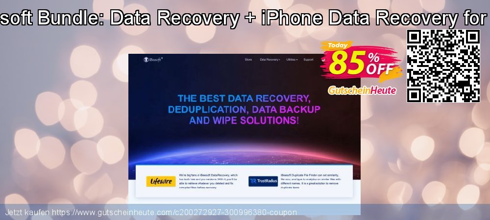 iBeesoft Bundle: Data Recovery + iPhone Data Recovery for Mac exklusiv Ausverkauf Bildschirmfoto