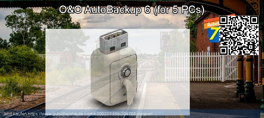 O&O AutoBackup 6 - for 5 PCs  toll Promotionsangebot Bildschirmfoto