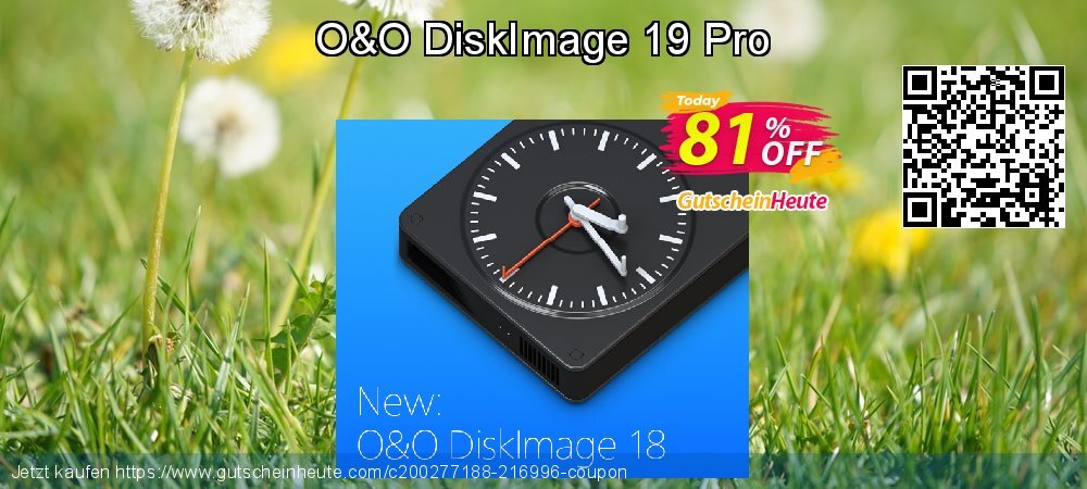 O&O DiskImage 19 Pro ausschließenden Promotionsangebot Bildschirmfoto