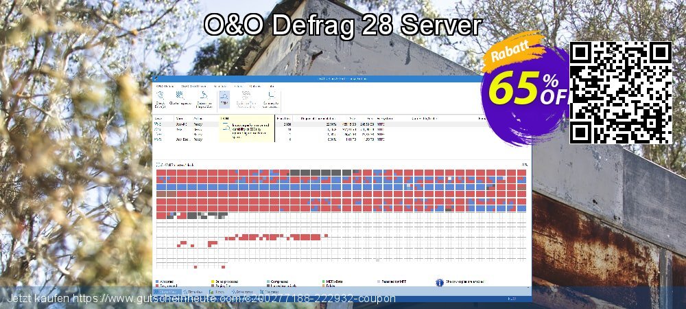 O&O Defrag 28 Server verwunderlich Ermäßigung Bildschirmfoto
