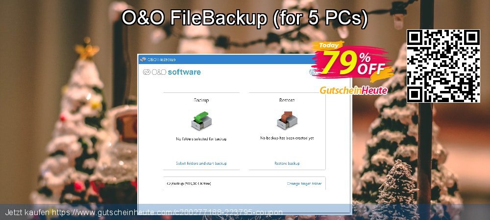 O&O FileBackup - for 5 PCs  wunderschön Angebote Bildschirmfoto