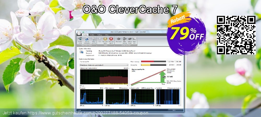 O&O CleverCache 7 verblüffend Verkaufsförderung Bildschirmfoto