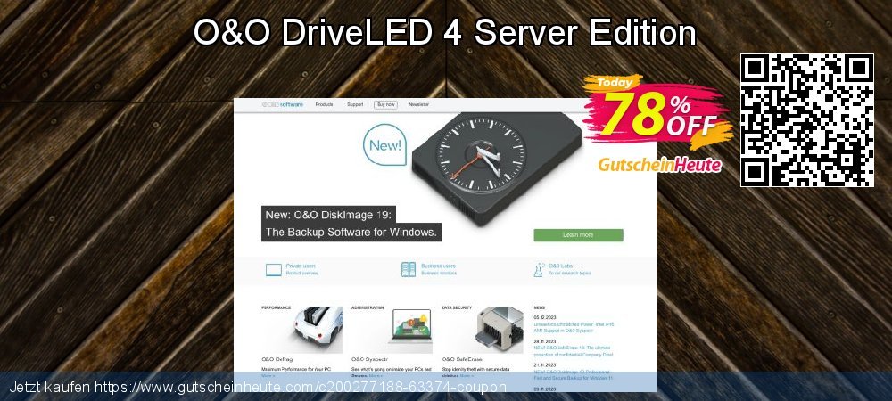O&O DriveLED 4 Server Edition spitze Disagio Bildschirmfoto