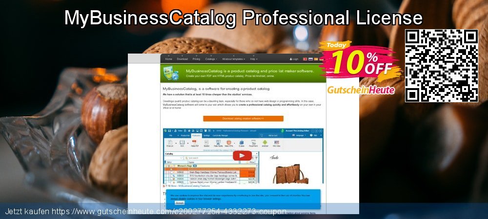 MyBusinessCatalog Professional License beeindruckend Verkaufsförderung Bildschirmfoto