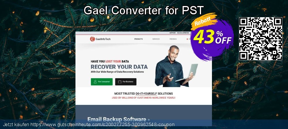 Gael Converter for PST wunderschön Verkaufsförderung Bildschirmfoto