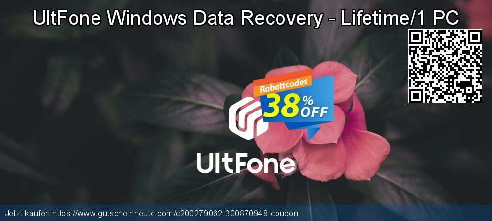 UltFone Windows Data Recovery - Lifetime/1 PC unglaublich Diskont Bildschirmfoto