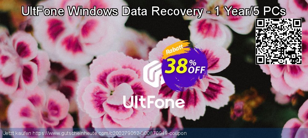 UltFone Windows Data Recovery - 1 Year/5 PCs fantastisch Ermäßigung Bildschirmfoto
