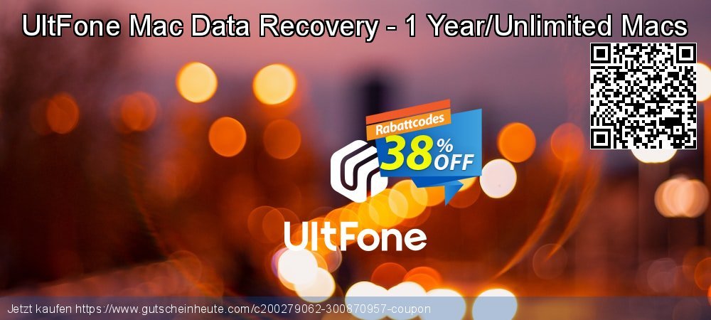 UltFone Mac Data Recovery - 1 Year/Unlimited Macs überraschend Beförderung Bildschirmfoto